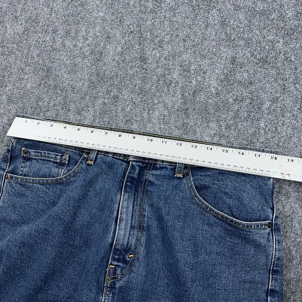 Levi's 505 Jeans Men's 36x36 Straight Leg‎ Medium Wash Stretch Denim Workwear